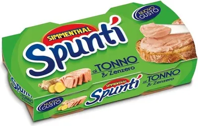 Produktbild von 12x Simmenthal Spuntì al Tonno e Zenzero streichfähiges Produkt mit Thunfisch und Ingwer ( 2 x 84g ) 100% italienisch