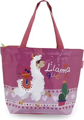 Produktbild von familie24  Lama Strandtasche Umhängetasche Tasche Mädchentasche Handtasche Alpaka Schultertasche Sommertasche