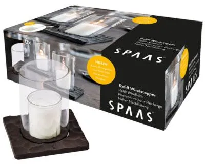 Produktbild von (r) Spaas Teelichthalter für Windstopper-Nachfüllungen 11,5 cm 6 Stück