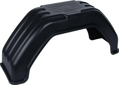 Produktbild von SIEROSLAWSKI GROUP Einzelkotflügel 13-14 Zoll aus PVC für Pkw-Anhänger 710x200 mm als flacher schwarzer Radkasten