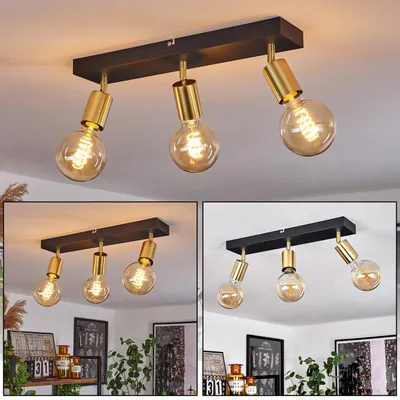 Produktbild von Seano »Seano« Deckenlampe aus Metall in Schwarz/Messing