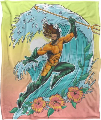 Produktbild von Aquaman - Decke, Wellenblau TV19060 (Einheitsgröße) (Bunt)