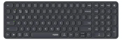 Produktbild von Rapoo E9310M, Volle Größe (100%), Kabellos, RF Wireless + Bluetooth, QWERTZ, Schwarz