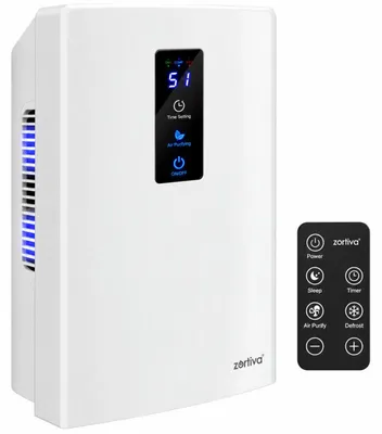 Produktbild von Zortiva 28266 Luftentfeuchter 2-in-1, 90 W, 1800 ml, Fernbedienung, weiß