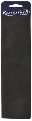 Leder-Suede-Zuschnitt 21,6 x 27,9 cm, schwarz