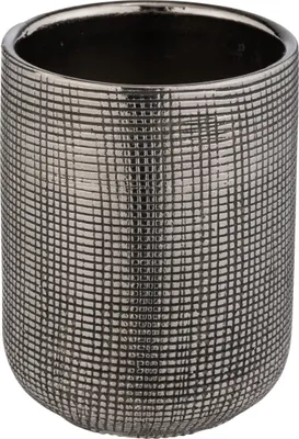 Produktbild von Keramik Zahnputzbecher Rivara Silber