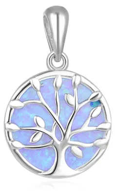 Produktbild von Silver pendant with opal Tree of Life AGH131L