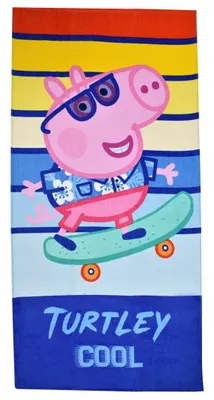 Produktbild von badetuch Peppa Pig junior 70 x 140 cm Baumwolle rosa