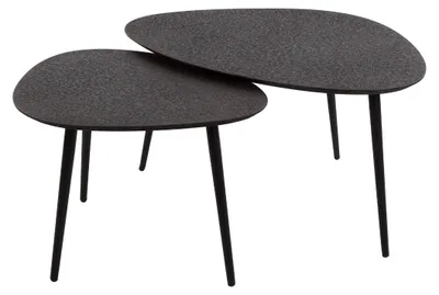 Produktbild von AnLi Style Couchtisch Metallic Organic, 2er-Set