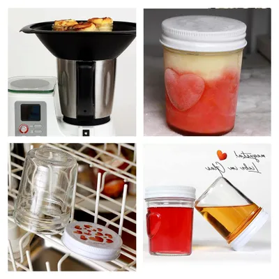 Produktbild von 12 Einmachgläser mit Schraubdeckel | 200 ml | Herz im Glas | Deckel weiß | Marmeladengläser, Dessertgläser, Babygläschen, Joghurtgläser | für Hochzeit, Geburtstag