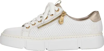 Zdjęcie produktu dla Rieker Sneaker N5932-80 80 - White-Gold / Weiß-Gold - EU 36 / US 6 / UK 4