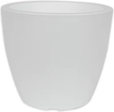 Produktbild von Centi Kunststoff Pflanzkübel LINEA d= 25 cm H= 21 cm weiß