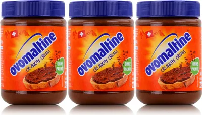 Produktbild von Ovomaltine Crunchy Cream 380g Schoko-Creme Brotaufstrich ohne Palmöl (3er Pack)