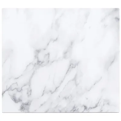 Zdjęcie produktu dla Szklana płyta ochronna MARBLE WHITE na kuchenkę – duża, ZELLER