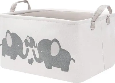 Image de Inklapbare Wasmand - Organisateur de vêtements pliable - 17 litres - 1 pièce - Tissu