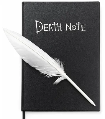 Death Note Notizbuch mit Federhalter, 148 Seiten, A5, schwarz