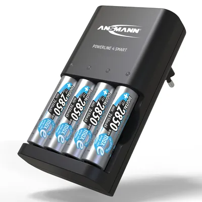 Produktbild von ANSMANN Akku Ladegerät für 1-4x NiMH AA/AAA inkl. NiMH 2850 Akkus