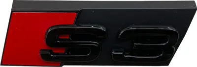 Immagine prodotto di Genuine Audi S3 A3 Black Edition emblema logo lettering in nero