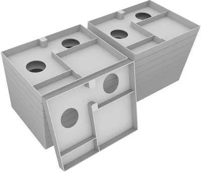 Immagine prodotto di Set da 17 inserti in plastica per scatole pieghevoli per Frosthaven