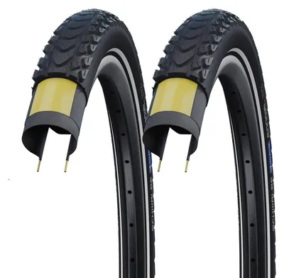 Produktbild von 2x Schwalbe Marathon Mondial 37-622 Faltreifen DoubleDefense 28x1.40 Mantel