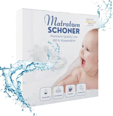 Produktbild von Alavya Home® Wasserdichter Matratzenschoner 70x140 | Ultimativer Nässeschutz 70x140 cm |  , Atmungsaktiver Matratzenbezug mit Baumwolle, ohne Knistern