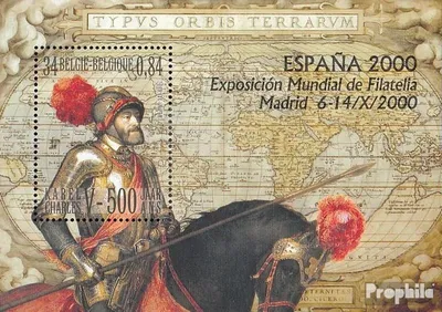 Produktbild von Briefmarken Belgien 2000 Mi Block76 (kompl.Ausg.) postfrisch Karl V.