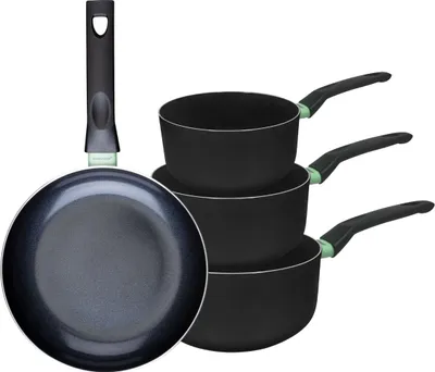 Image de Ensemble de 1 poêle de 24 cm et 3 casseroles 16, 18 et 20 cm Fackelmann Brandao