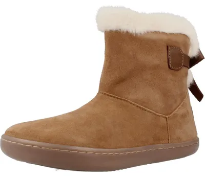 Image de Chetto Botin Barefoot De Piel Con Lazo Couleur Brun Clair