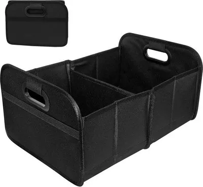 Produktbild von Einprägsamer Kofferraumorganizer - Praktisch, Raumsparend, Schwarz