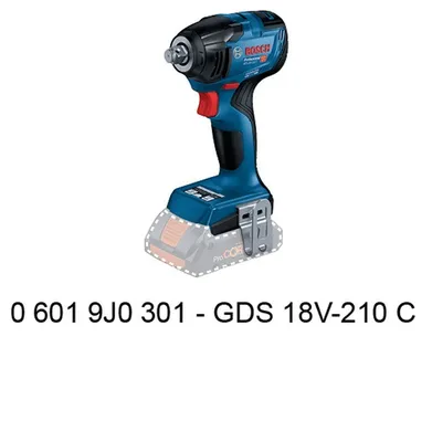 Produktbild von Akku-Schlagschrauber GDS 18V-210 C Professional solo, 18Volt