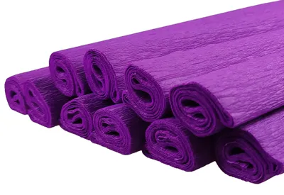 Produktbild von Netuno 10 Rollen Krepppapier Violett 200 x 50 cm Bastelkrepp Bastelpapier