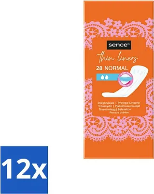 Produktbild von Sence - Normal - Slipeinlagen - Täglicher Komfort - 28 Slipeinlagen - Vorteilspack - 12 Stücke