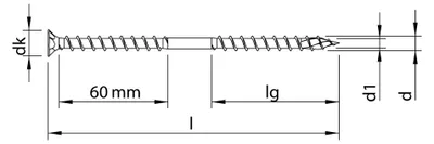 Produktbild von HECO-TOPIX-plus Therm 8 x 160, Senkkopf, HECO-Drive, HD-40, Unterkopfgewinde, A3K, 50 Stück