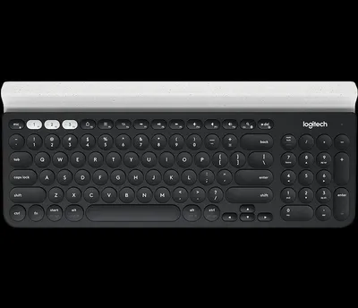 Produktbild von Logitech K780, Volle Größe (100%), Kabellos, RF Wireless + Bluetooth, QWERTZ, Weiß