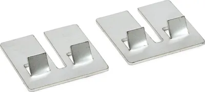 Image de Pinces d'adaptation adaptées aux barbecues de la série Weber Q100/Q200 - pour utiliser des grilles en deux parties - acier inoxydable