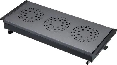 Produktbild von Professionelle Warmhalteplatte, Edelstahl, Schwarz, 3-plattig