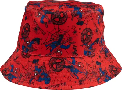 Produktbild von Marvel Spiderman Fischerhut für Jungen - Kinder Bucket Hat Sommerhut Anglerhut Rot
