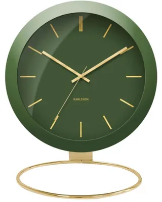 Obrázek produktu pro Karlsson - Stolní hodiny Globe - Moss Green