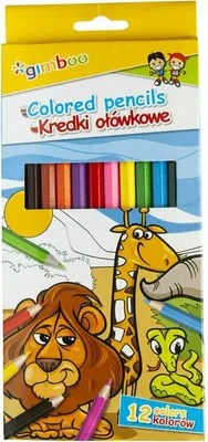 Obrázok produktu pre Šesťhranné ceruzky 12 farieb Gimboo