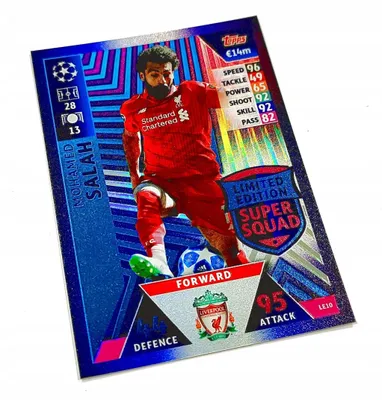Image de Match Attax 2018/19 Card. Le 10 Mohamed Salah. Limited Edition