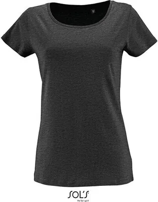 Obrázek produktu pro SOLs 02077 | Dámské tričko s krátkým rukávem Milo - barva: Charcoal Melange - velikost: XL