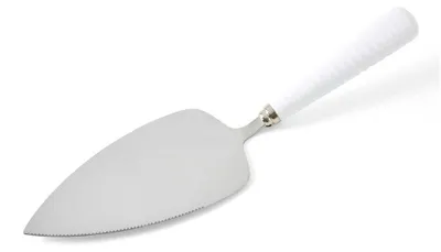 Kuchenheber aus Keramik und Edelstahl, 26 cm, silber