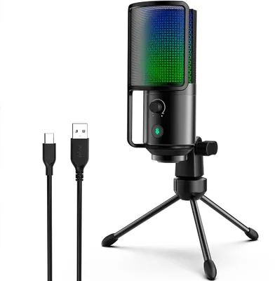 Produktbild von FIFINE K669 PRO2 RGB Tischmikrofon - Schwarz