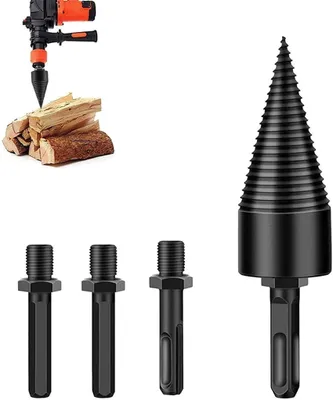 Produktbild von 42mm Holzspalter Bohrer, Spaltholzkegel Holzspalterbohre, Kegelspalte, Holzspalter Schraube Kegel, Brennholzspalter Bohrer, Schraube Kegel