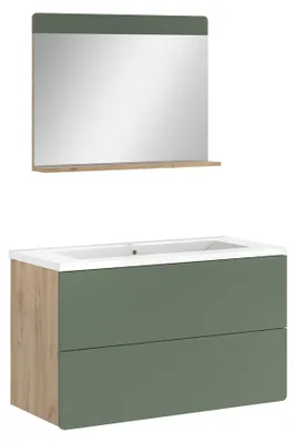 Immagine prodotto di Set di mobili da bagno Vicco Izan Verde/Rovere dorato 3 pezzi, Model 71714
