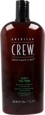 Produktbild von American Crew Teebaum 3-in-1 Gel, Shampoo & Spülung 1 L