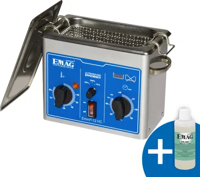 Produktbild von Emmi®- 12 HC Ultraschallreiniger 1,2L Edelstahl, für Labor und Praxis + privat