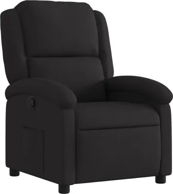 Image de Fauteuil inclinable noir tissu