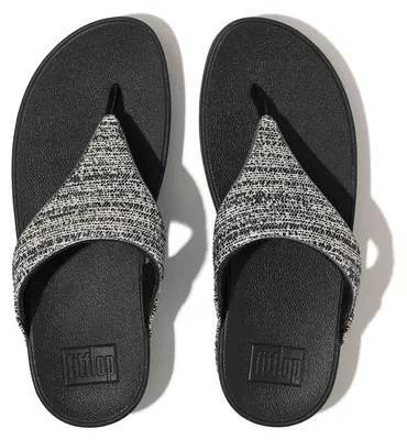 Produktbild von FITFLOP FitFlop Lulu Shimmerweave Toe-Post Sandals BLACK 42