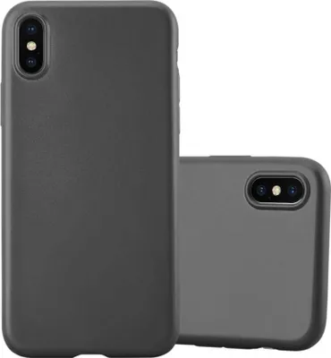 Produktbild von Cadorabo Schutzhülle für Apple iPhone X / XS Hülle in Grau Handyhülle TPU Silikon Etui Cover Case